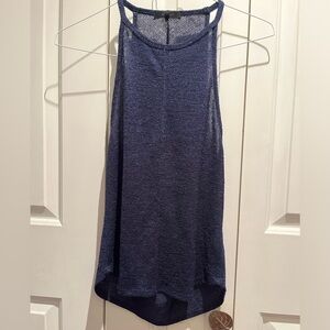 7 For All Mankind | Knit Draped Top XS Navy Blue